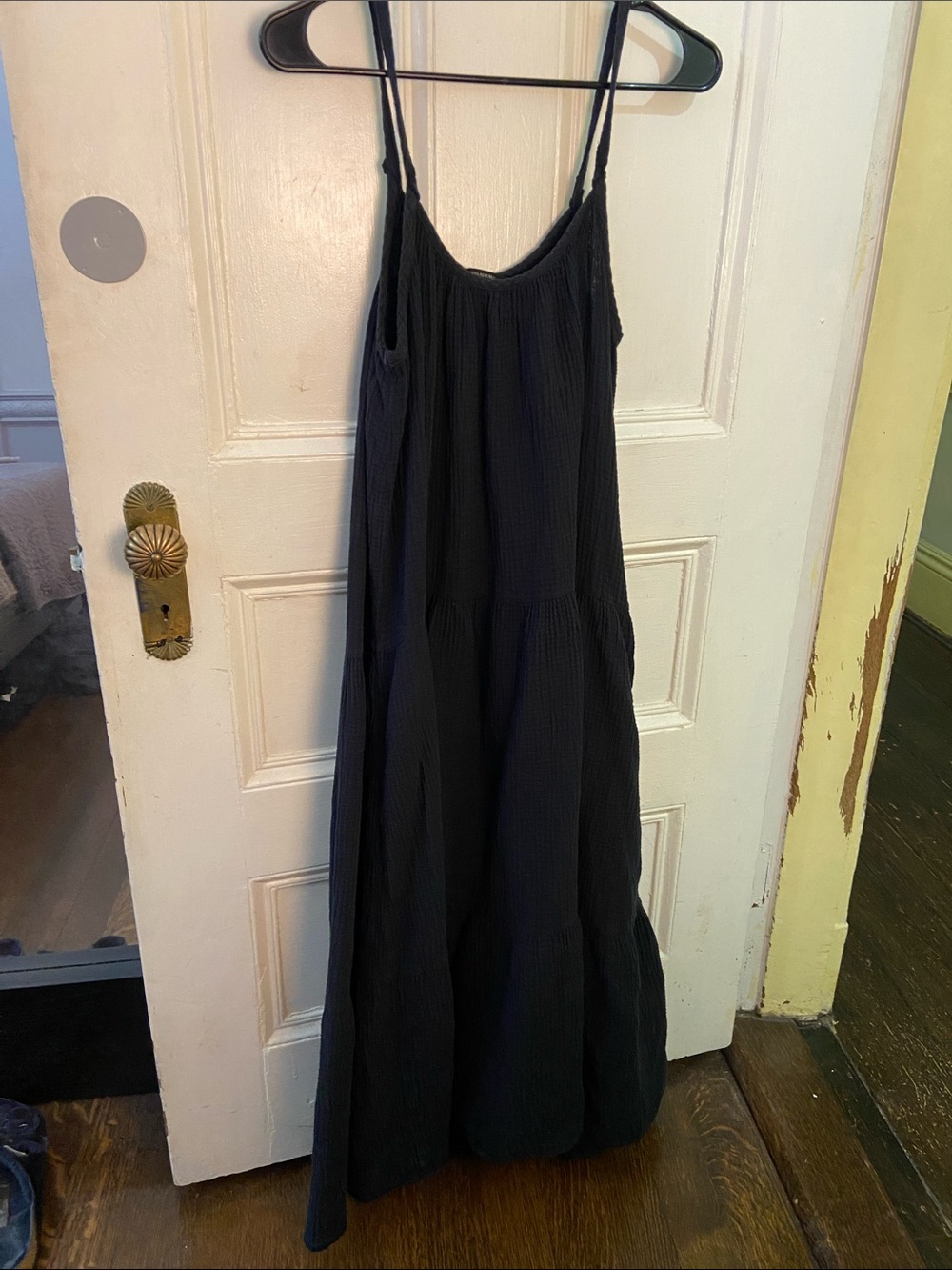 Women’s banana republic Black Spaghetti-Strap Maxi Dress